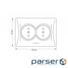 Videx socket BINERA 2nd silver (VF-BNSK2-SS)