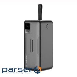 Універсальна мобільна батарея ColorWay Digital Display 50000mAh Black (CW-PB500LPC5BK-PDD)
