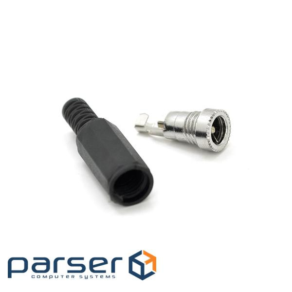 Гніздо живлення DC-M (D 5,5x2,1мм) (чорний) під пайку (YT-DC-M) (YT-DC-M)