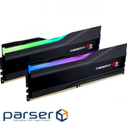 Модуль пам'яті G.SKILL Trident Z5 RGB Matte Black DDR5 6400MHz 32GB Kit 2x (F5-6400J3239G16GX2-TZ5RK)