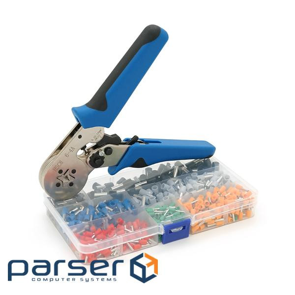 Кримпер HCS8 6-4A для обтиску кабельного наконечника, Black-blue, набір кабельних (HCS8 6-4A +VE780) (HCS8 6-4A +VE780)