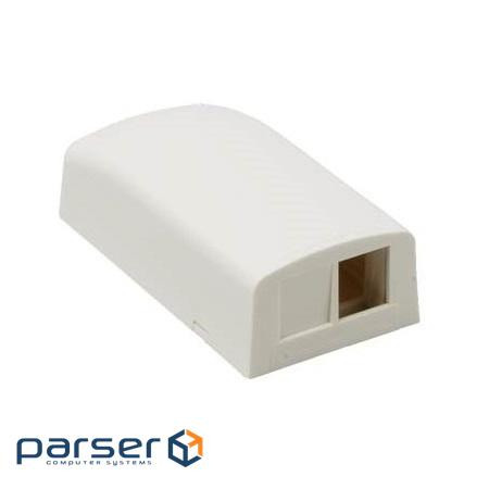 Socket external for 2 KeyStone modules, without modules, white, Panduit NetKey (NK2BXAW-A)
