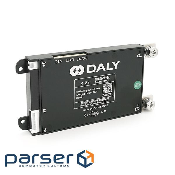 Universal BMS smart плата DaLy LiFePO4 4-8S 100A з Bluetooth + CAN + активний баланси (DL-R24YK-TZJ)