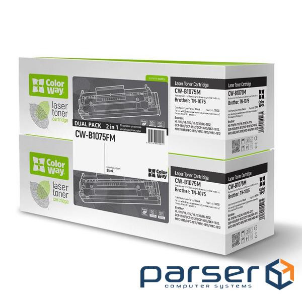 Картридж CW (CW-B1075FM) Brother HL-1112/DCP-1510/MF-1810 (TN1075) Dual Pack