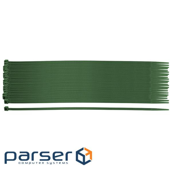 Хомут-стяжка Neo Tools, 50шт, пластик, 4.8х300мм, зелений (15-973)