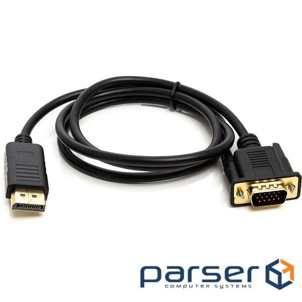 Кабель POWERPLANT DisplayPort - VGA 1м Black (CA911882)