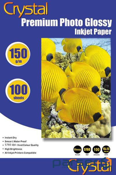 Photo paper Crystal, glossy, A6 (10x15), 150 g/m2, 100 sheets (GL-R6-150-100)