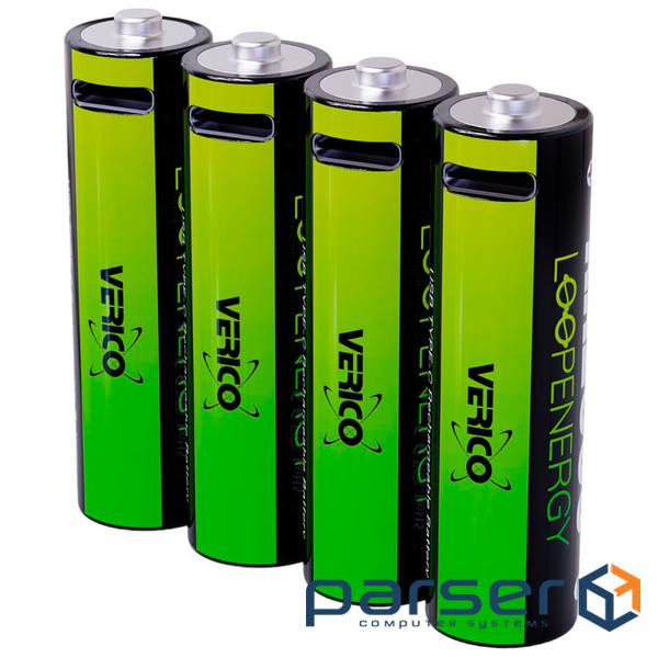 Акумулятор Verico AAA USB Type-C 600mAh 1.5V Li-ion * 4 (LoopEnergy) (1UDBT-A2WEBC-NN)