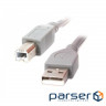 Printer cable USB 2.0 AM/BM 1.8m Cablexpert (CCP-USB2-AMBM-6G Grey)
