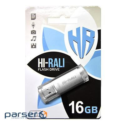 Флеш-накопичувач Hi-Rali 16 GB Rocket series Silver (HI-16GBVCSL)
