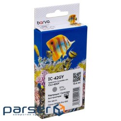 Картридж Barva Canon CLI-42GY (6390B001) 900sh, gray (IC-42GY)