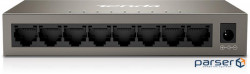 Network switch Cisco SG350X-48-K9-EU Тип - управляемый 3-го уровня, форм-фактор - в стойку, количество портов - 54, порты - SFP+, Gigabit Ethernet, комбинированный, возможность удаленного управления - управляемый, коммутационная способность - 176 Гбит/ с, размер таблицы МАС-адресов - 64000 Кб, корпус - Металический, 48x10/ 100/ 1000TX, 2хSFP+ Tenda TEG1008M