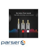 Кабель мультимедійний 3.5mm M to 2xRCA M 2.0m AV116 black Ugreen (10584)