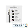 Кабель мультимедійний 3.5mm M to 2xRCA M 2.0m AV116 black Ugreen (10584)