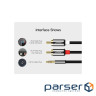 Кабель мультимедійний 3.5mm M to 2xRCA M 2.0m AV116 black Ugreen (10584)