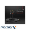 Кабель мультимедійний 3.5mm M to 2xRCA M 2.0m AV116 black Ugreen (10584)