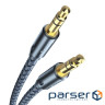 Кабель мультимедійний 3.5mm M to 3.5mm M 1.2m gray Essager (EYP35-DY0G)