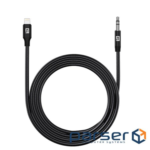 Кабель мультимедійний Lightning to 3.5mm M 1.0m black Armorstandart (ARM76889)