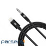 Кабель мультимедійний Lightning to 3.5mm M 1.0m black Armorstandart (ARM76889)