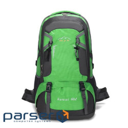 Рюкзак спортивний Huwai60-Gr, полієстр, водонепроникний, зносостійкий, зі зниженням навантаження, 60