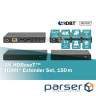 Набір подовжувачів DIGITUS HDMI, HDBaseT, UHD 4K2K@60Гц, (CАТ6А,7,8), 150м (DS-55508)