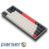Клавіатура Thunderobot K63 RGB Red Switch USB UA White (6932066313449)