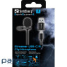 Провідний петличний мікрофон Streamer USB Clip USB-A/USB-C, кабель 3м, чорний (126-40)