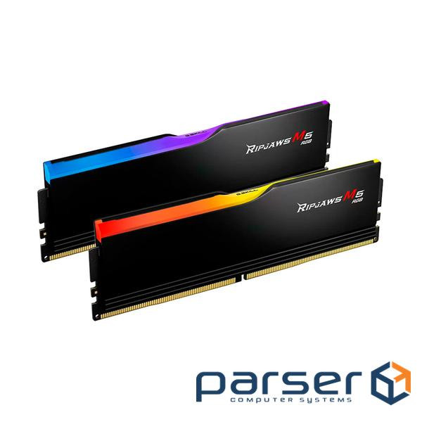 Модуль пам'яті G.SKILL Ripjaws M5 RGB Matte Black DDR5 6400MHz 32GB Kit 2x (F5-6400J3239G16GX2-RM5RK)