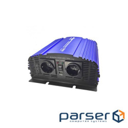 Автомобільний інвертор 12V/220V MS-1500 1800W, approximate sinusoid, USB, Shuko*2 Tommatech (29446)
