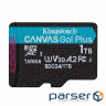 Карта пам"яті Kingston 1TB microSDXC сlass 10 UHS-I U3 V30 A2 Canvas Go Plus G4 (SDCG4/1TBSP)