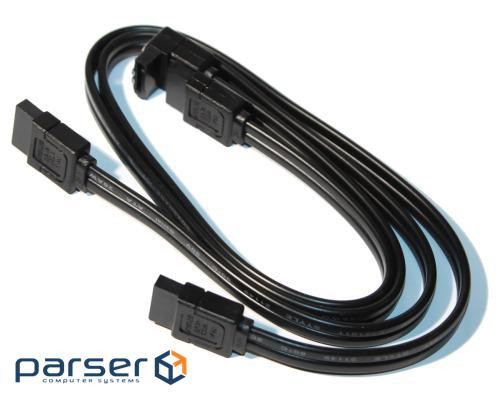 Шлейф Serial ATA 3.0 - 0.5 м, з клямкою, комплект 2шт 