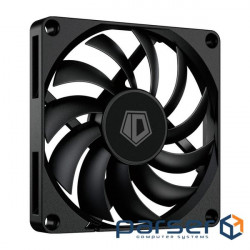Fan ID-Cooling NO-8010-PWM, 80x80x10mm, 4-pin PWM, black 