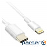 Дата кабель USB-C to Lightning 0.8m GOLD plated Atcom (A15277)