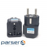 Перехідник US/UK/AU to EU Dynamode (EU Adapter black)