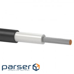 Cable Odeskabel H1Z2Z2-K 1 * 6 black outer diameter 5.8 mm price per meter (bukh.