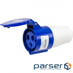 Портативна розетка 32A 2P+PE 220V IP44 EKF (223) (LX-223)