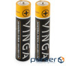 Батарейка AAA LR03 Alkaline 2pcs Blister Vinga (VJABAAA2)