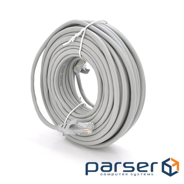 Патч-корд литий VEGGIEG, CCA, UTP, RJ45, Cat.5e, 40m, білий (PCV-V-E522)