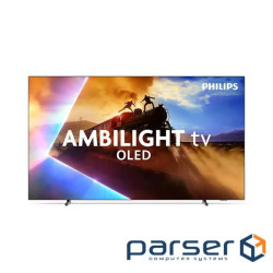 Телевізор 65", OLED, 120 Гц,VRR 144Hz, 1000 кд/м2, Ambilight, Titan OS, 3/8 ГБ, звук (65OLED770/12)