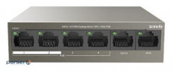Network switch Cisco SG350X-48-K9-EU Тип - управляемый 3-го уровня, форм-фактор - в стойку, количество портов - 54, порты - SFP+, Gigabit Ethernet, комбинированный, возможность удаленного управления - управляемый, коммутационная способность - 176 Гбит/ с, размер таблицы МАС-адресов - 64000 Кб, корпус - Металический, 48x10/ 100/ 1000TX, 2хSFP+ Tenda TEF1106P-4-63W