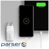 Зарядний пристрій AXAGON 1xUSB QC4.0 + 1xUSB-C PD30W PPS white (ACU-PQ30W)