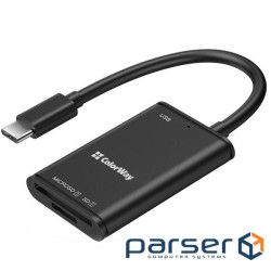 Зчитувач флеш-карт ColorWay USB-C to USB 3.0/SD/MicroSD (CW-CR-02)