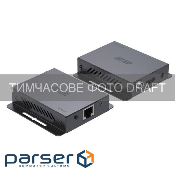 Подовжувач сигналу 2E EXR4HETH70 HDMI 4K 60Hz 4:4:4 HDR Cat6 70m PoC IR