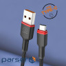 Дата кабель USB 2.0 AM to USB-C 1.0m 2.4A X203 black WUW (6972573336203)