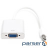 Cable POWERPLANT Mini DisplayPort - VGA 0.15m White (CA911899)