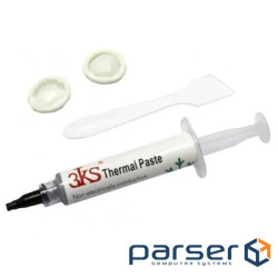Термопаста 3KS TG-300, 1 г, шприц, 3 Вт/мК, -50C/+160C, зі шпателем (3K-300-TG-1G-WSF)