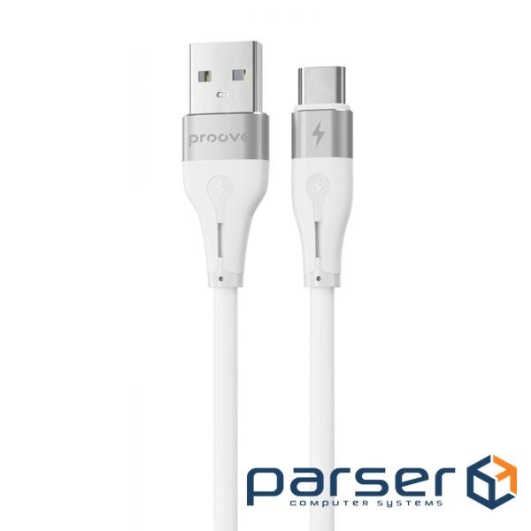 Кабель Proove Soft Silicone Type-C 2.4A (1m) white (CCSO20001202)