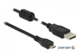 Mobile device cable Delock USB2.0 A-microB M/M 0.5m,AWG24+28+Ferrite (70.08.4900-50)