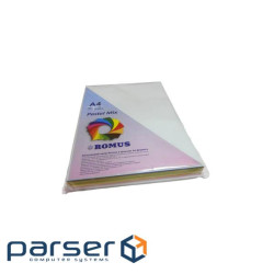 Папір Romus A4 160 г/м 2 125sh, 5colors, Mix Pastel (R50881)