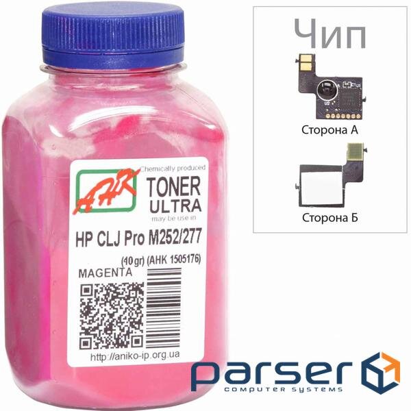 Тонер HP CLJ Pro M252/M277 40г Magenta +chip AHK (1505176)